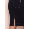 saia jeans marinho lapis ziper frontal 2