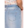 saia jeans claro barra desfiada 11