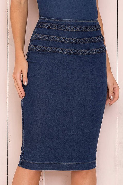 saia jeans escuro cos trancado 8