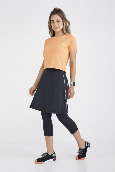 saia corsario comprimento no joelho preta poliamida moda modesta moda fitness evangelica epulari 2