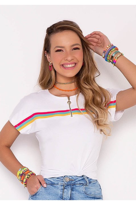 t shirt malha estampa listrada imperio z