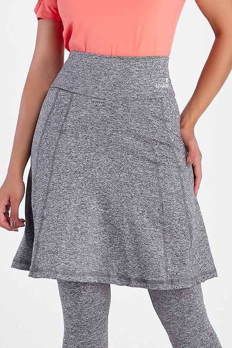 saia calca comprida mescla alta compressao moda fitness evangelica epulari frente saia