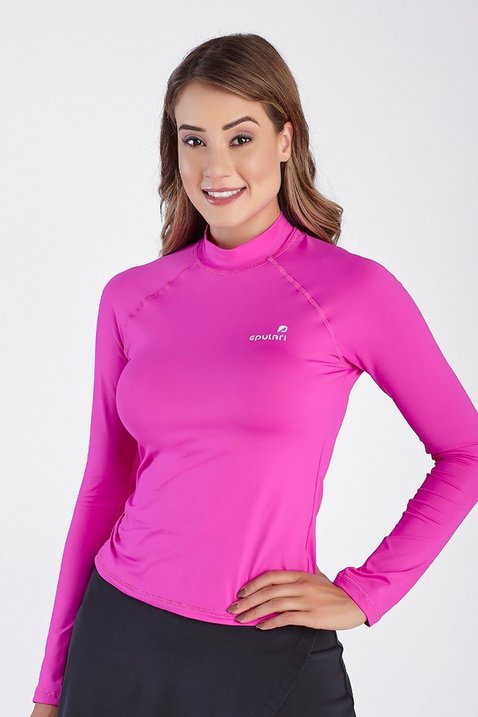 blusa manga longa pink poliamida protecao uv50 epulari ep105pk 1