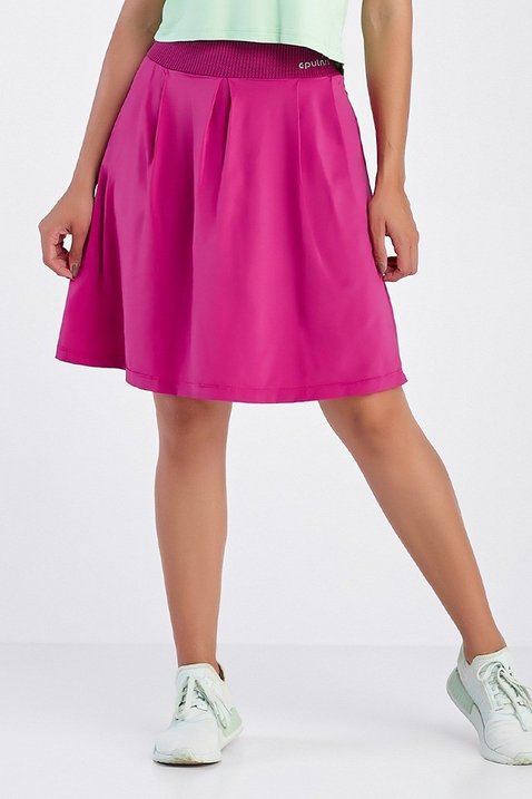 shorts saia fucsia em emana tech alta compressao poliamida moda fitness evangelica epulari 9