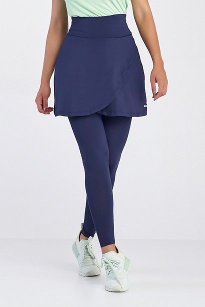 saia calca azul transpassada poliamida moda fitness evangelica 6