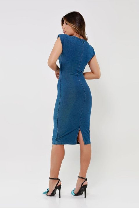 vestido tubo denim bordado industrial imperio z costas ok