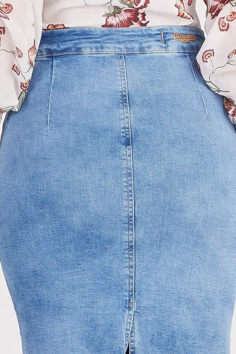 saia lapis com barra assimetrica desfiada titanium jeans 7