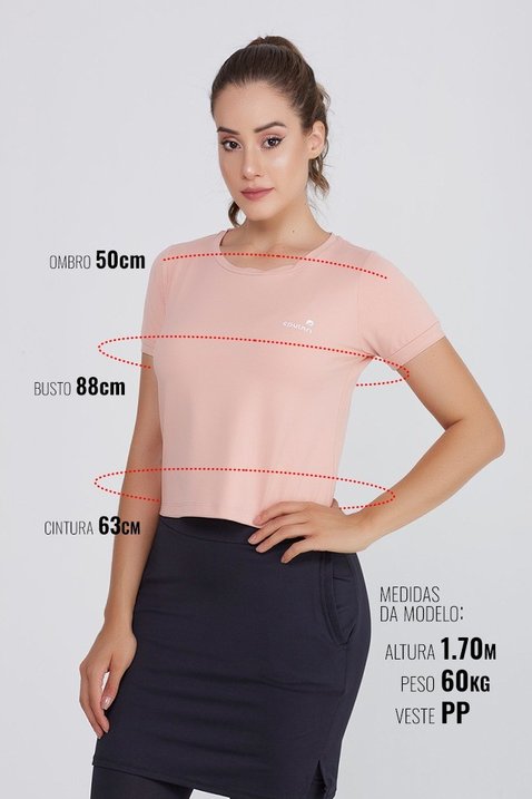 t shirt cropped fitness rose poliamida uv50 epulari ep002ro detalhe