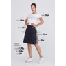 shorts saia preto com branco poliamida protecao uv50 epulari medidas