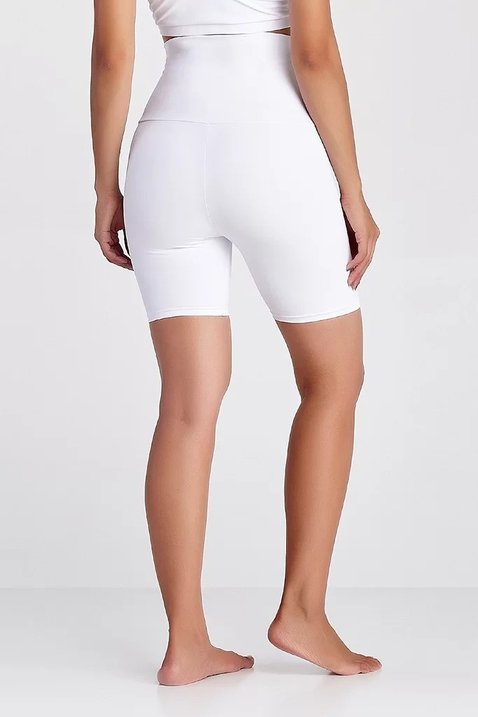 shorts modelador branco poliamida alta compressao epulari7 easy resize com