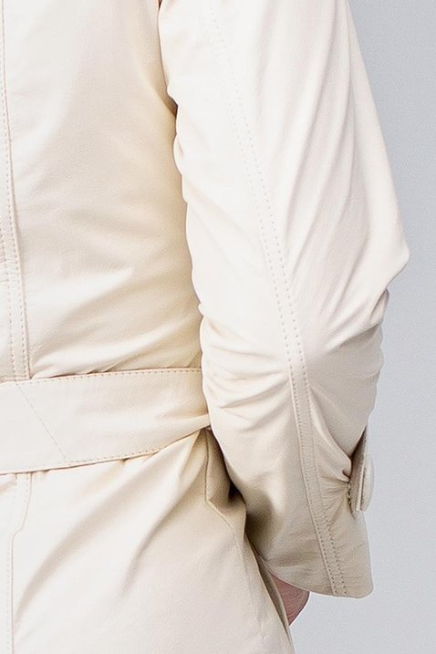 trench coat couro legitimo transpassado pele mania 8 reduzida