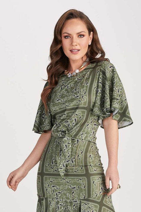 blusa verde estampada 3