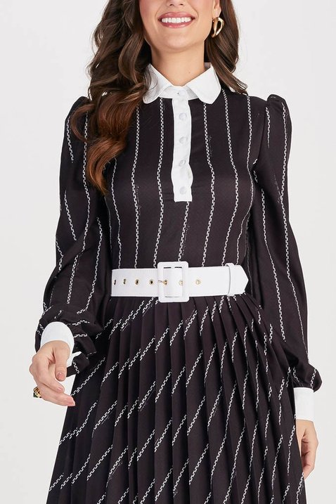 vestido preto plissado 3