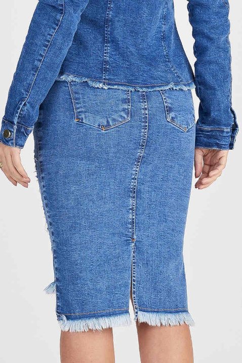 saia jeans assimetrica 11