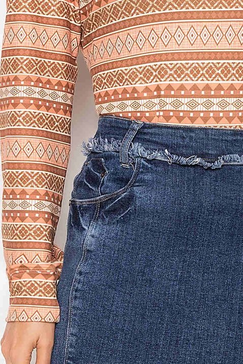 saia jeans barra desfiada 5
