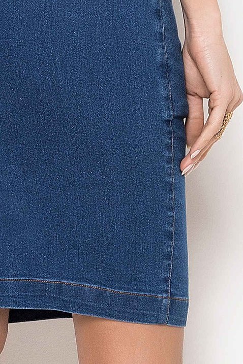 saia jeans com amarracao 1