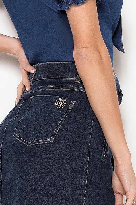 saia evase jeans 11