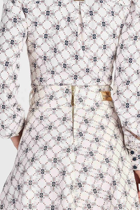 saia gode estampada midi 10