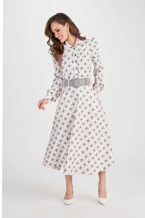 saia gode estampada midi 3