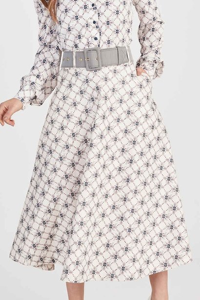 saia gode estampada midi 4