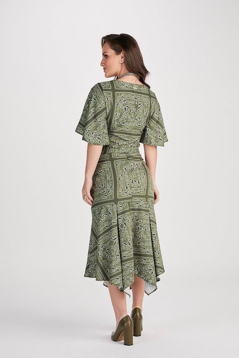 saia verde estampada assimetrica 7