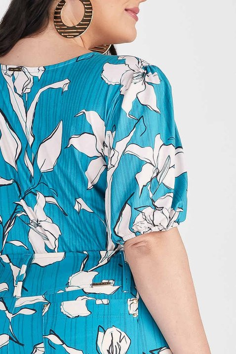 blusa azul estampada 7