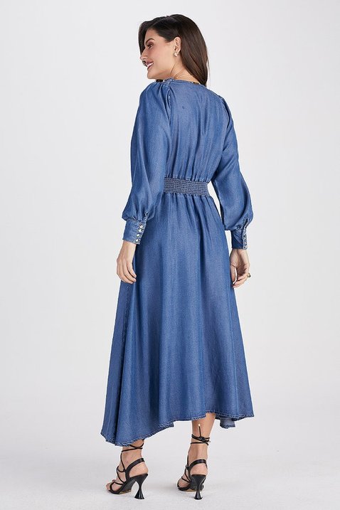 vestido jeans manga longa titanium jeans 6 easy resize com