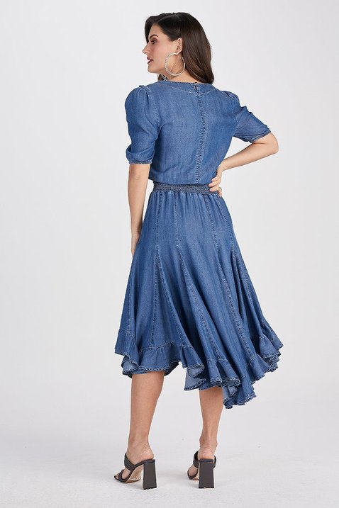 vestido jeans midi titanium jeans 6 easy resize com