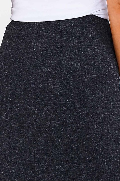 saia lapis midi preto malha imperio z costas detalhe