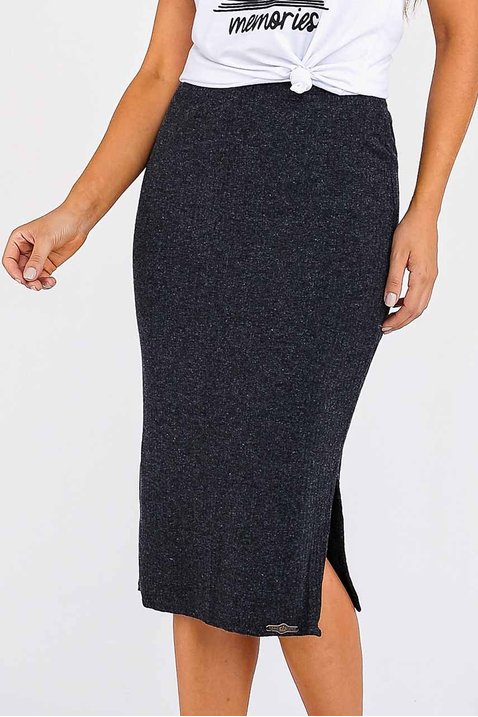 saia lapis midi preto malha imperio z frente