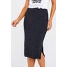 saia lapis midi preto malha imperio z frente