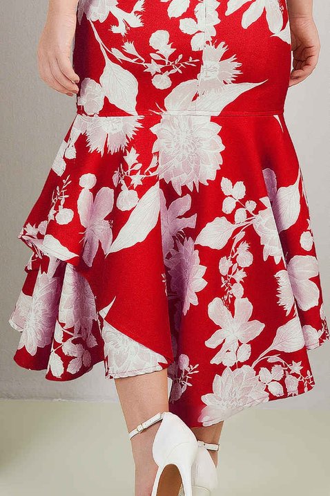 saia vermelha estampada 10