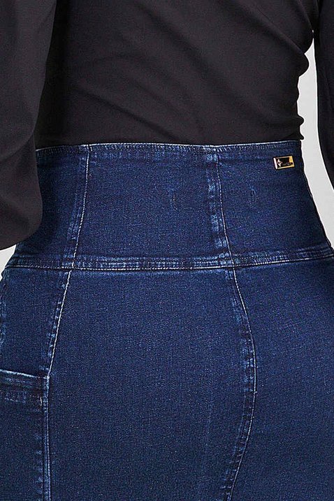 saia jeans ziper frontal 8