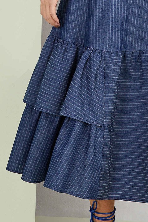 vestido evase estampado 1