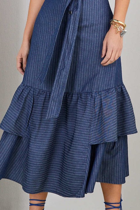 vestido evase estampado 7