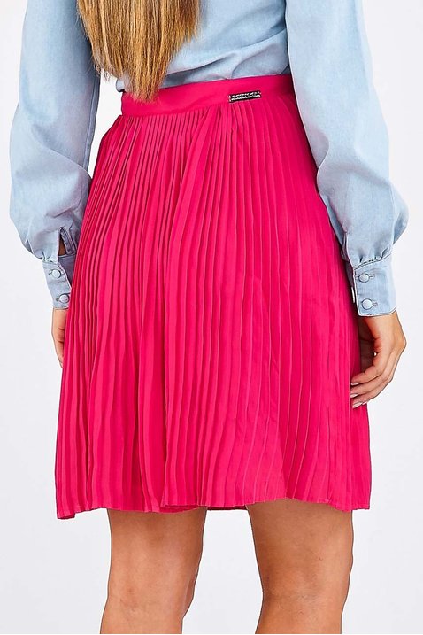 saia gode pink plissada imperio z costas