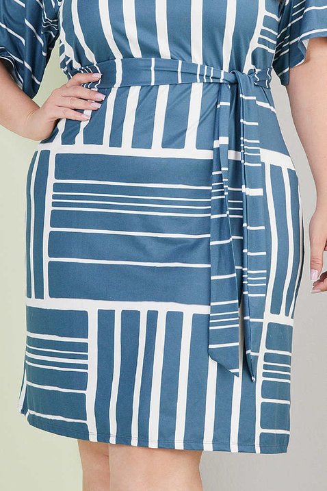 vestido azul estampado 7