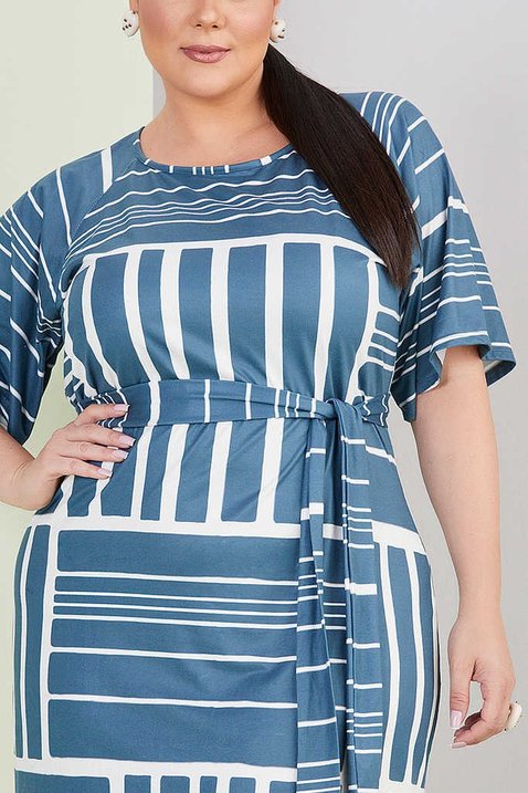 vestido azul estampado 3