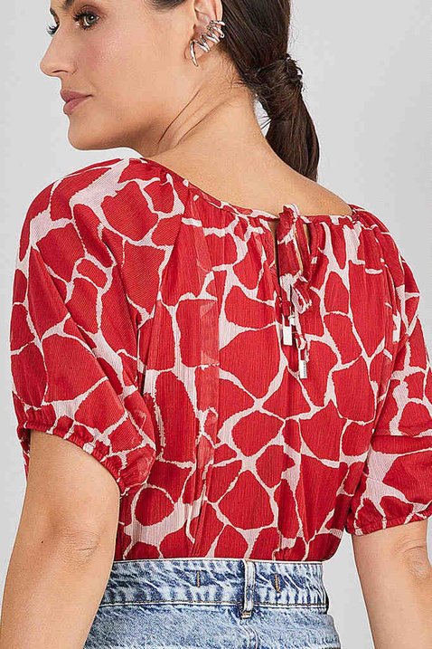 blusa vermelha estampada 7