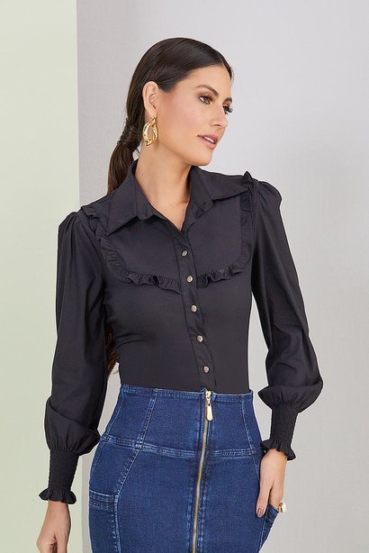 camisa preta manga longa 3
