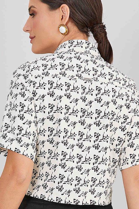 camisa estampada manga curta 1