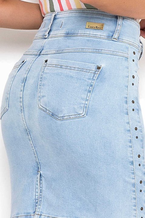 saia tradicional jeans com tachas laterais laura rosa 7 easy resize com