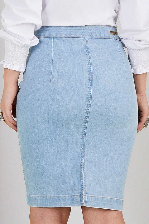 saia jeans com botoes frontais 8