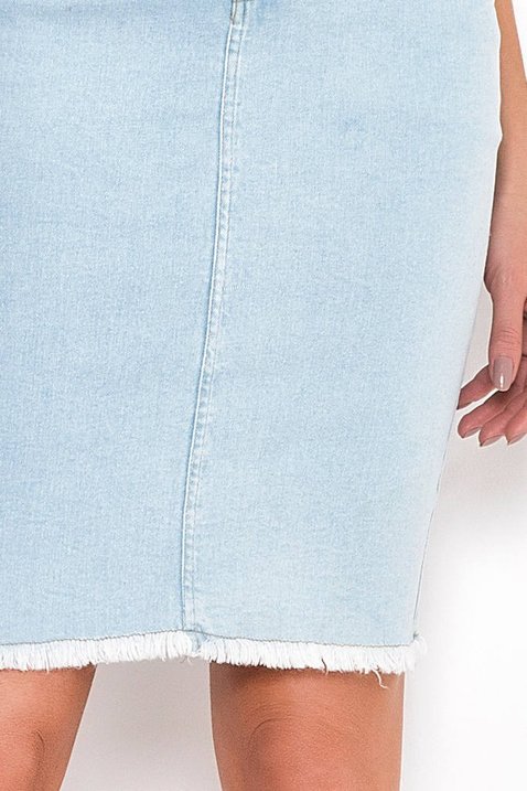 saia jeans barra desfiada 5