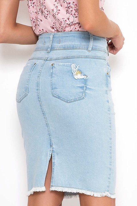 saia jeans barra desfiada 6