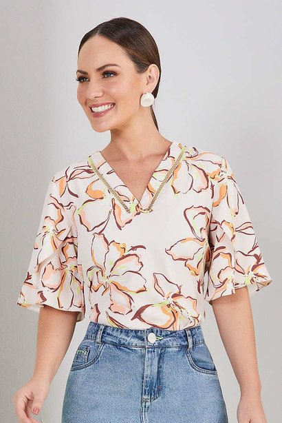 blusa estampada mangas amplas 2