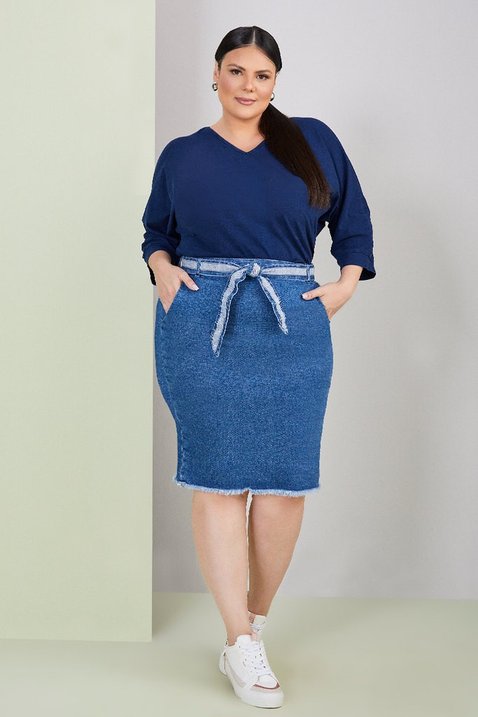 blusa azul marinho decote v 2