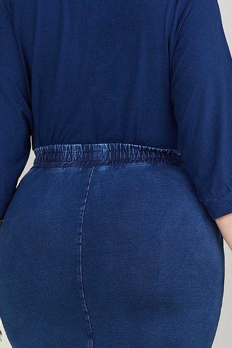 saia lapis azul marinho 9