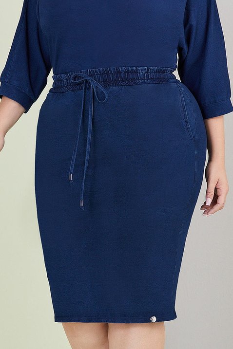 saia lapis azul marinho 3