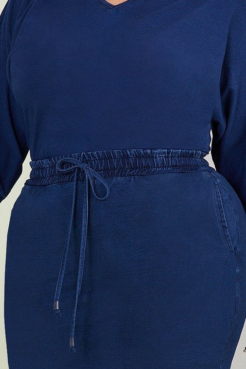 saia lapis azul marinho 4